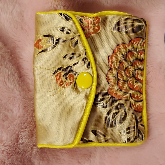 Bundle of 3 Japanese Chinese bags blue gold red NWNT - Picture 2 of 8